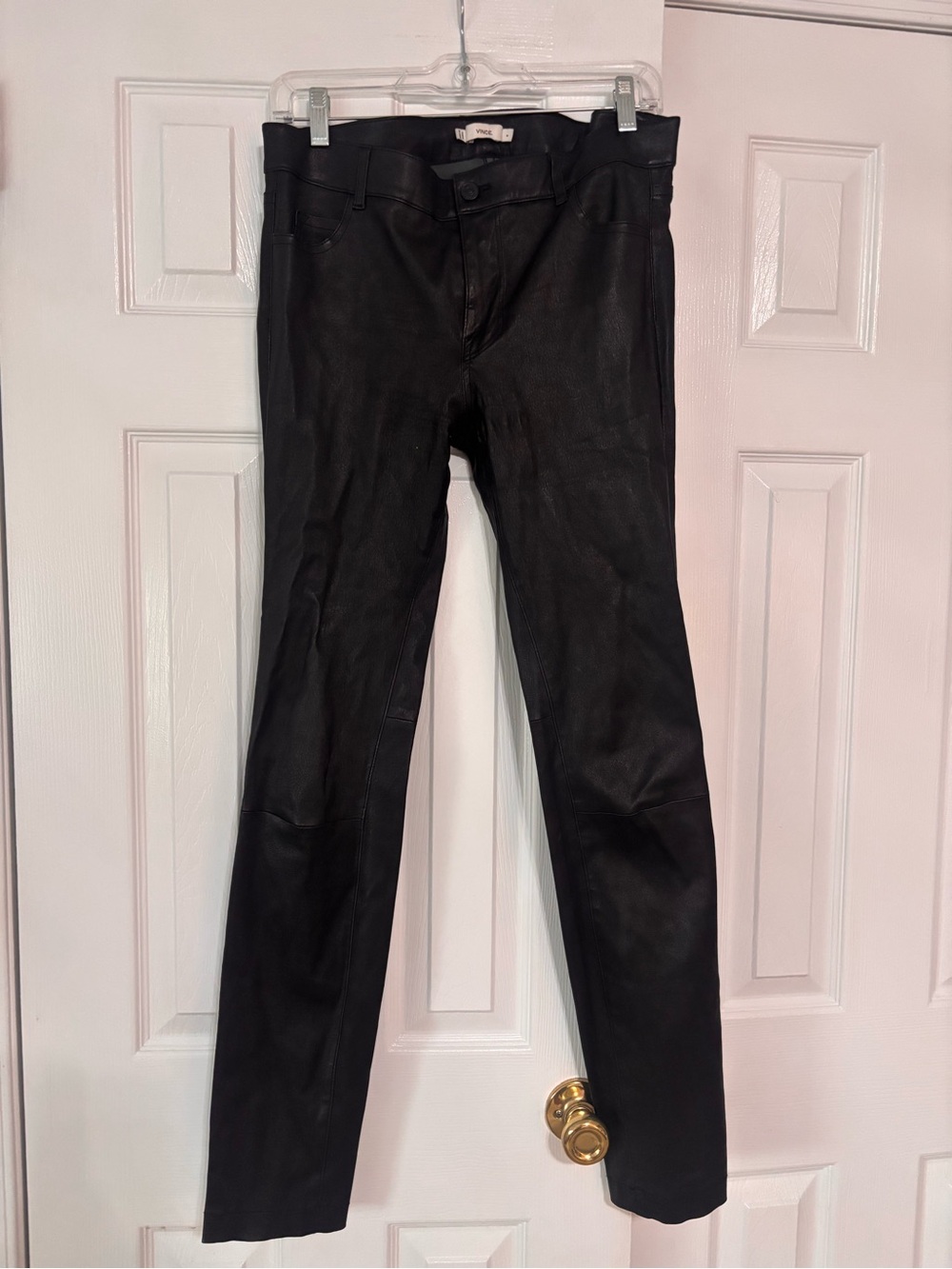Black womens Vince size 8 Leather Pants